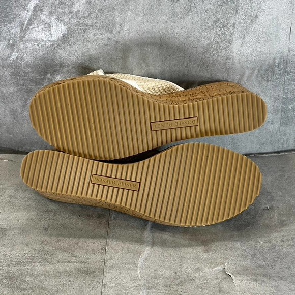 Donald Pliner Women's Natural Canvas Ilonar Crisscross Wedge Platform Sandals - Picture 10 of 13